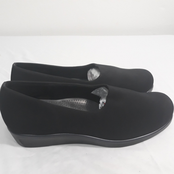 SAS Womens Black Fabric Slip on Loafers Comfort 10 - Picture 3 of 8